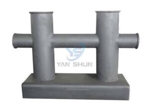 ISO 3913 Bollards type B Cruciform type bollards Form I with base plate Steel Casting